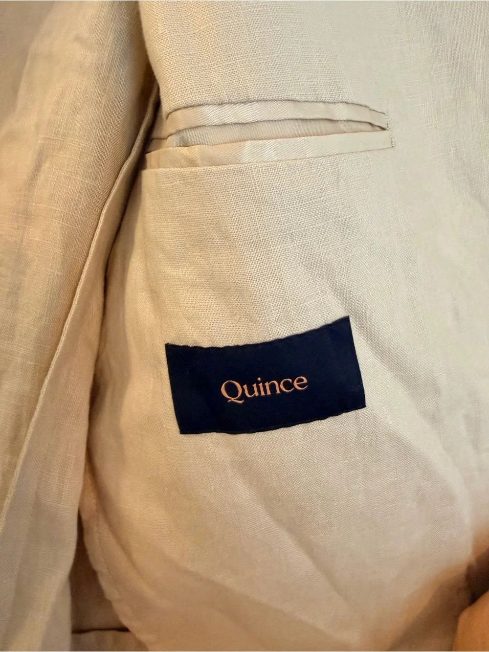 NWT Quince 100% European Linen Blazer Driftwood Beige Men’s Medium